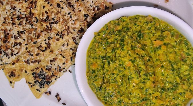 Recipe for Brian; Spiced Green Coriander & Carrot Dip